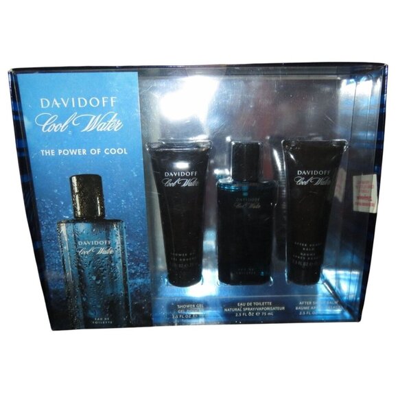 Zino Davidoff Cool Water The Power of Cool gift set EDT Shower Gel Aftershave - Picture 1 of 3